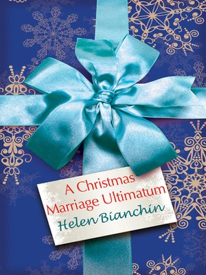 cover image of A Christmas Marriage Ultimatum